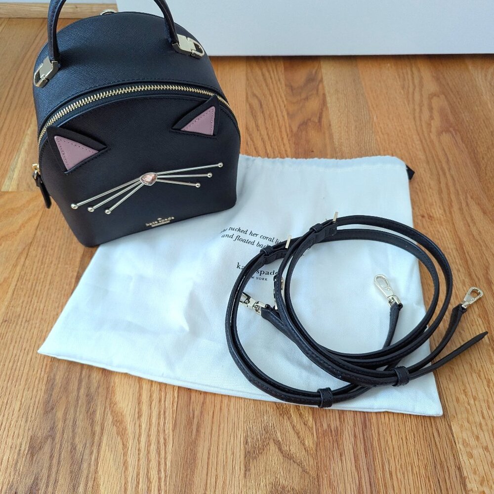 Kate Spade Cat's Meow Cat Binx Backpack - NWOT